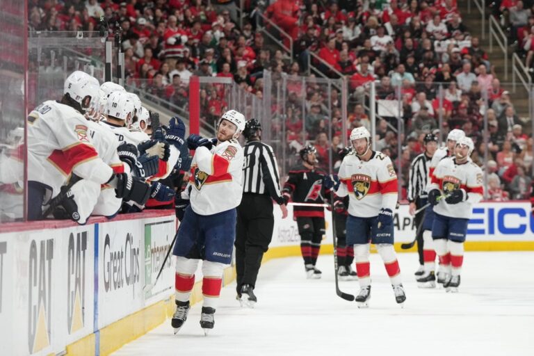 Sam Bennett, Panthers roll to 2nd road rout of Hurricanes