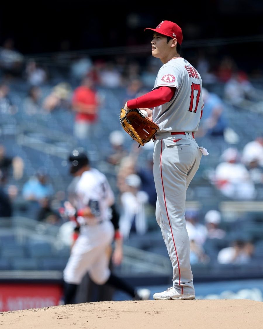 MLB: Los Angeles Angels at New York Yankees-Game 1