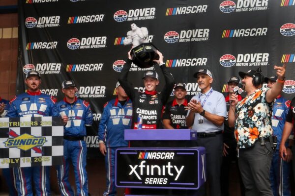 Connor Zilisch claims rain-shortened Xfinity Series race at Dover