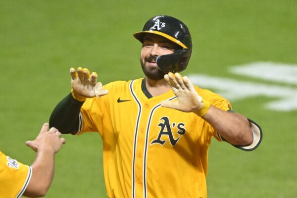 Shea Langeliers, A’s aim to keep offense clicking vs. Guardians